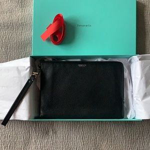 Tiffany clutch with wristlet Black/ BRAND NEW